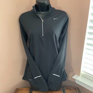 Nike DRI Fit Top, Long Sleeved Black Size Large